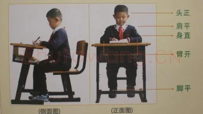 书法知识,写钢笔字的正确姿势
