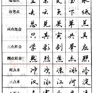 钢笔行书基本笔画的写法