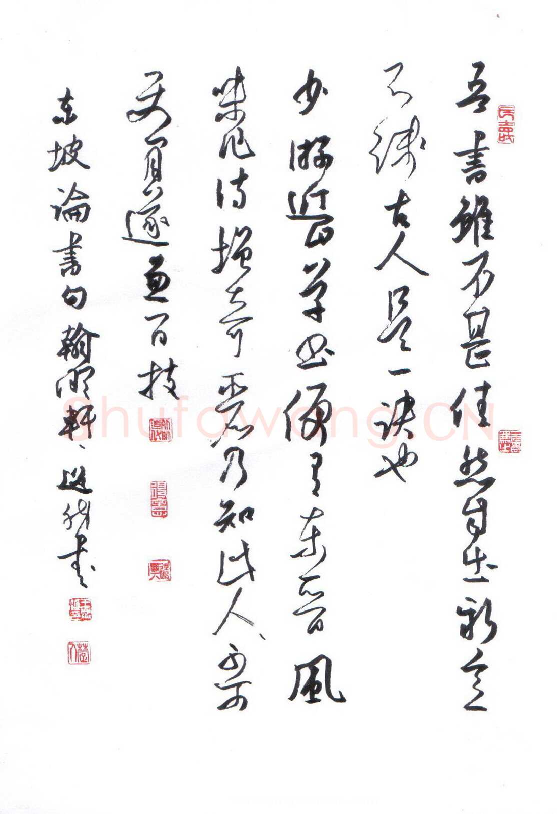 王兴汇硬笔行书东坡论书句,王兴汇硬笔书法作品