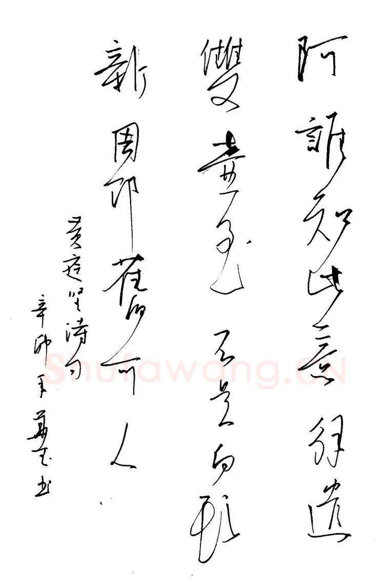 陈华武硬笔行草黄庭坚诗句,陈华武硬笔书法作品