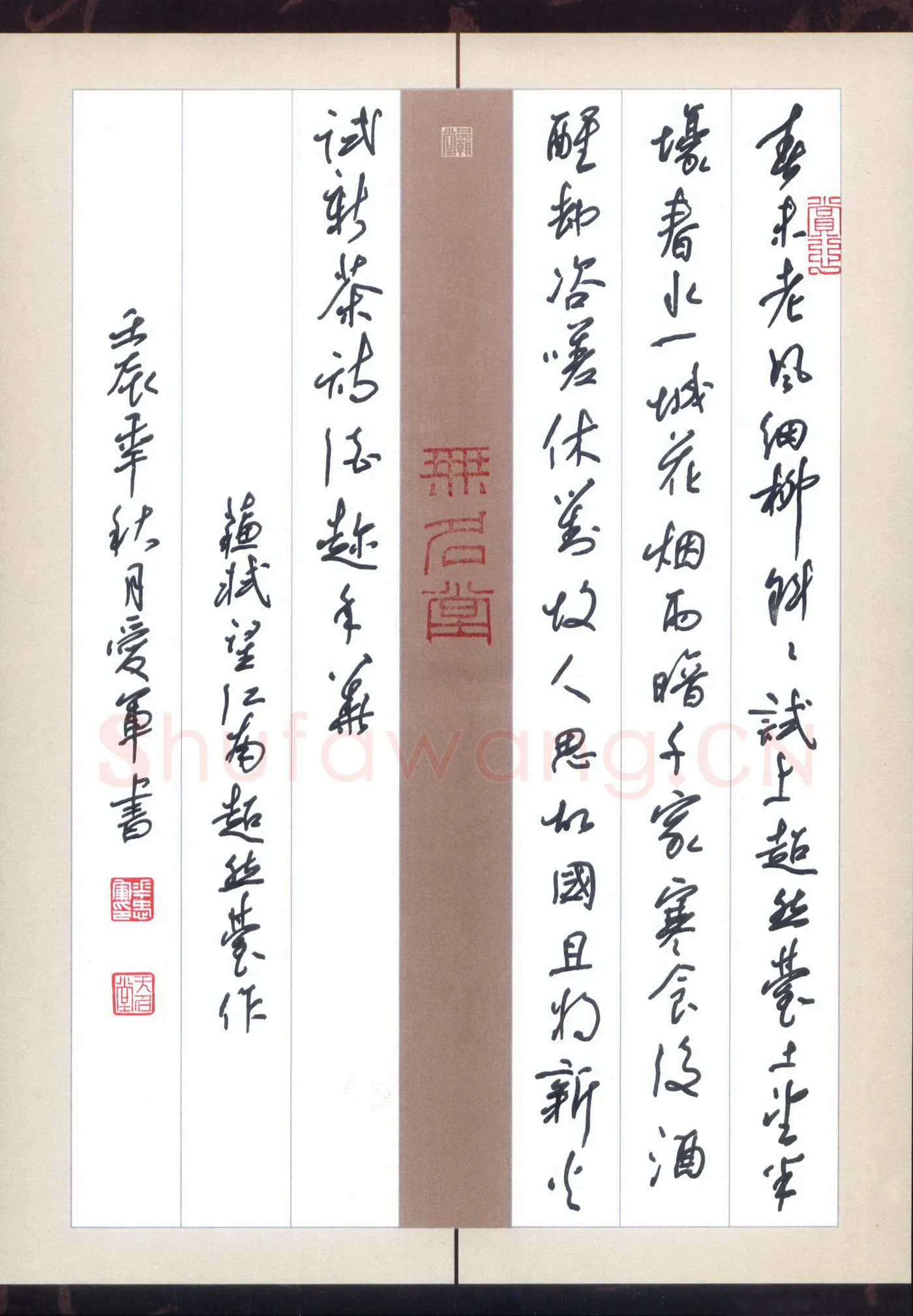 花爱军硬笔行书苏轼望江南超然台作,花爱军硬笔书法作品