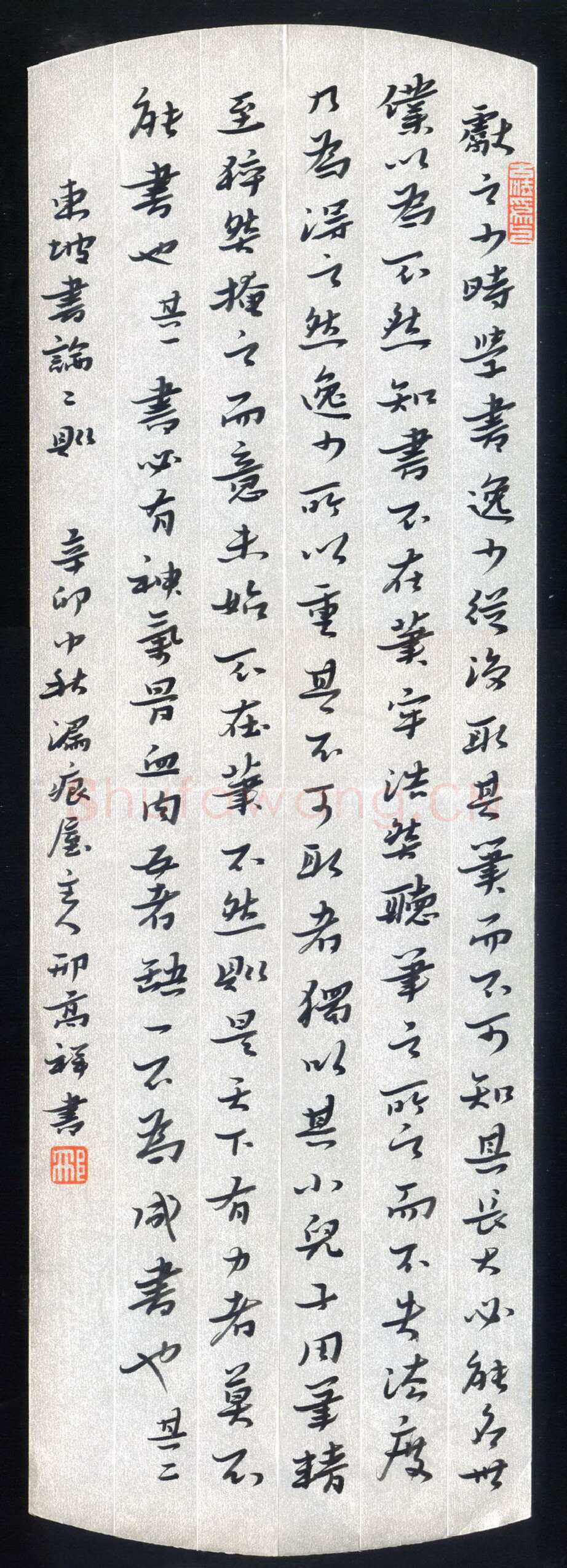 邢高祥硬笔行书东坡论书二则,邢高祥硬笔书法作品
