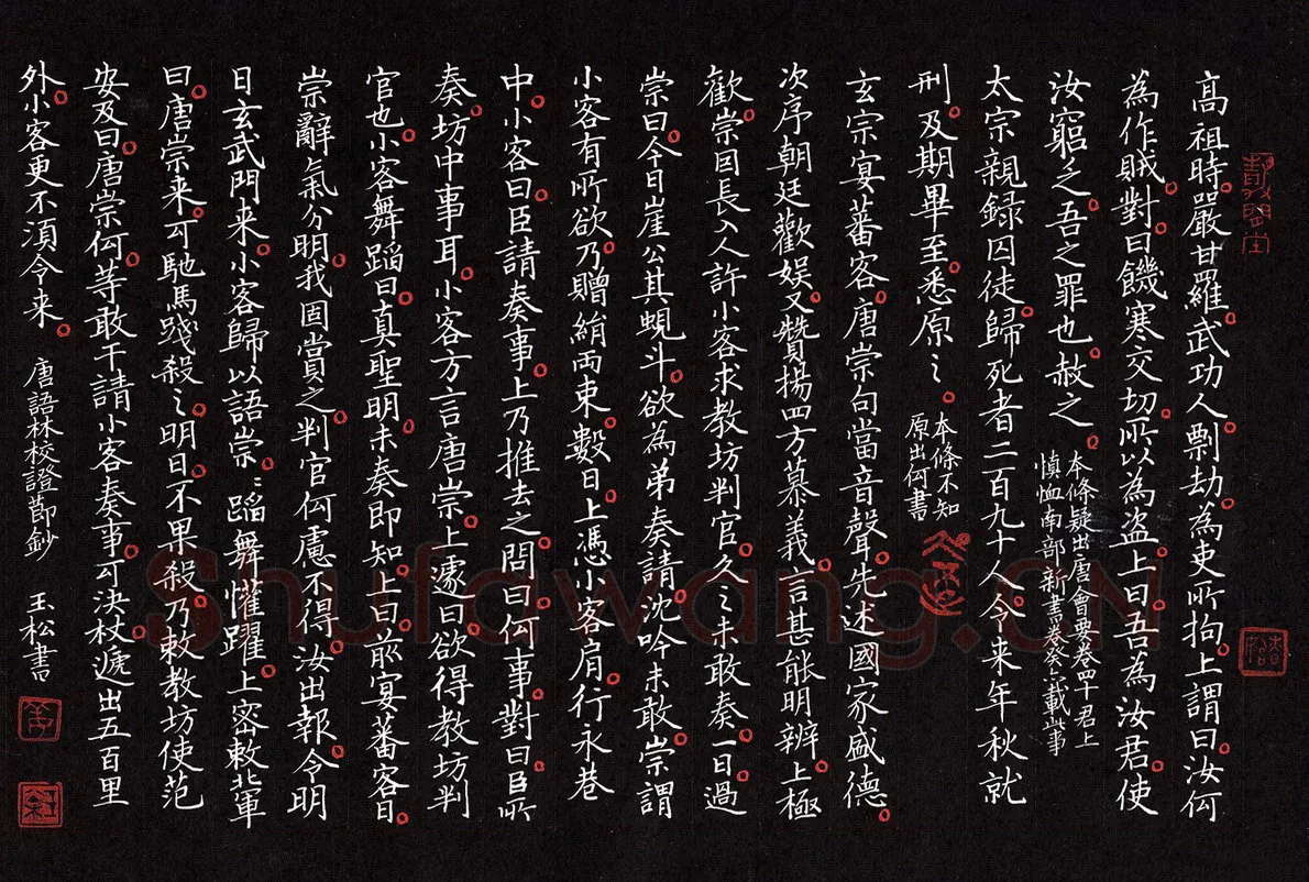 姜玉松硬笔楷书唐语林校证节抄,姜玉松硬笔书法作品