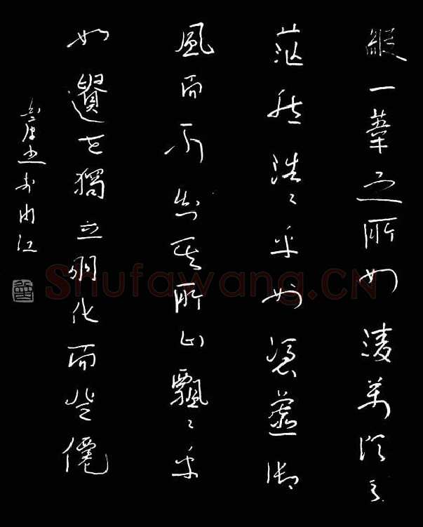 曾白康硬笔草书,硬笔书法作品