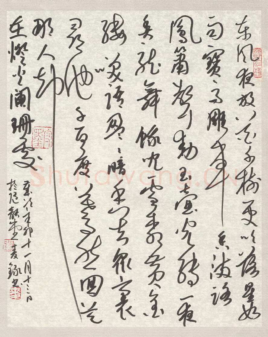 麦录硬笔草书辛弃疾词一首,麦录硬笔书法作品
