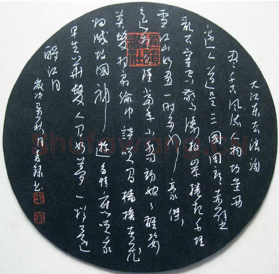 麦录硬笔草书苏轼词一首,麦录硬笔书法作品