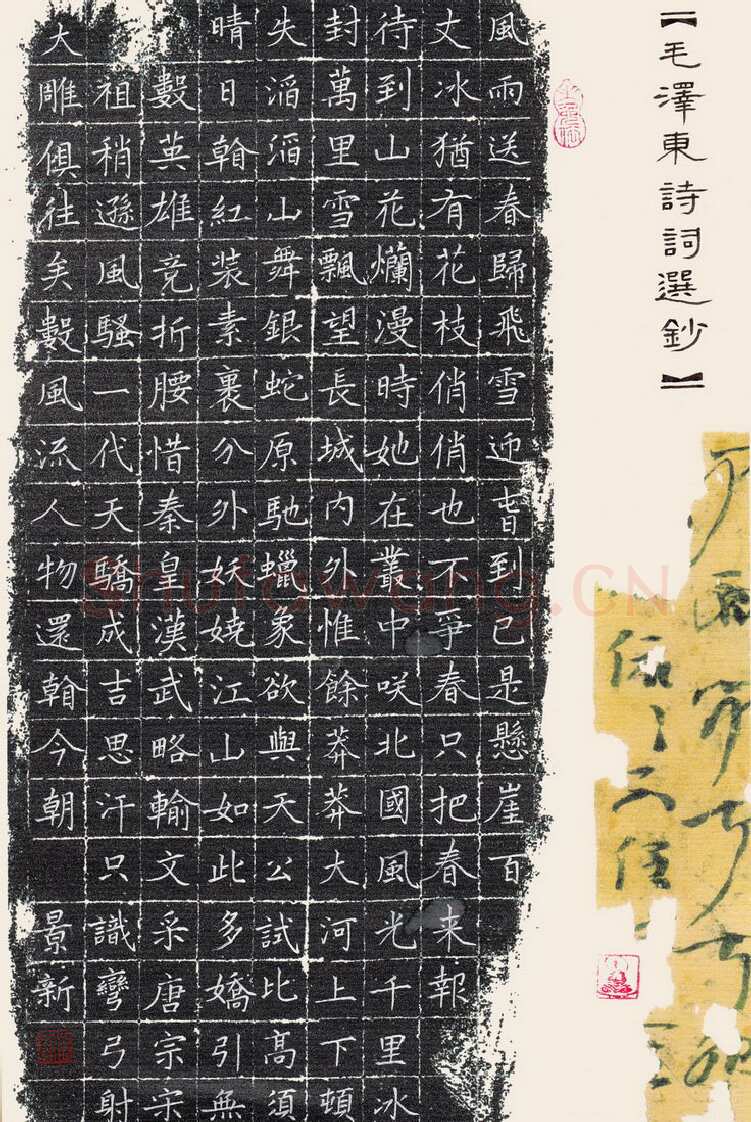 刘景新硬笔楷书毛泽东诗词选抄,刘景新硬笔书法作品