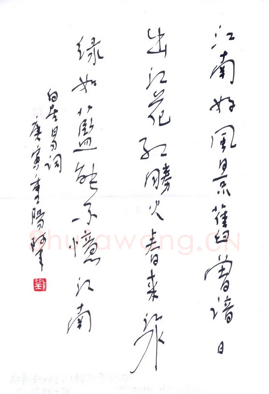 刘军硬笔行书白居易词,刘军硬笔书法作品