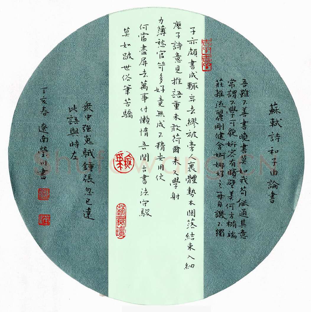 宋莹川硬笔楷书苏轼和子由论书,宋莹川硬笔书法作品