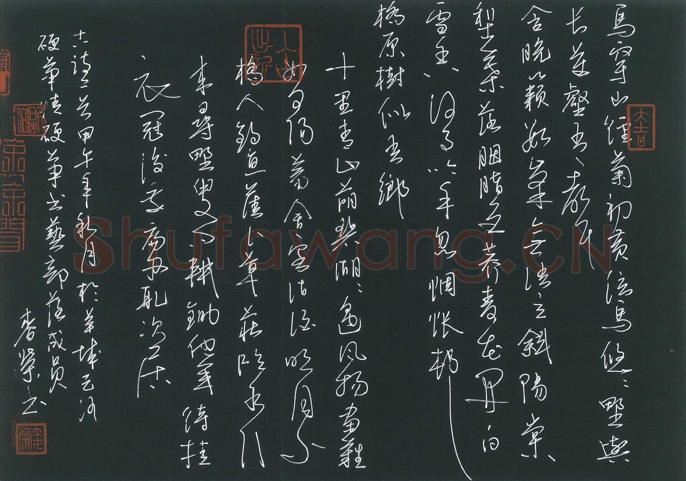 麦荣硬笔草书古诗二首,麦荣硬笔书法作品