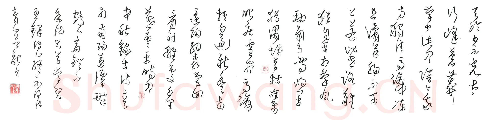 张青山硬笔大草录古诗二首,张青山硬笔书法作品