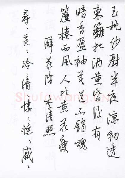 陈文轩硬笔行书宋词小册,陈文轩硬笔书法作品