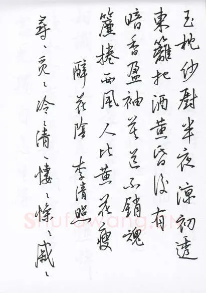 陈文轩硬笔行书宋词小册,陈文轩硬笔书法作品