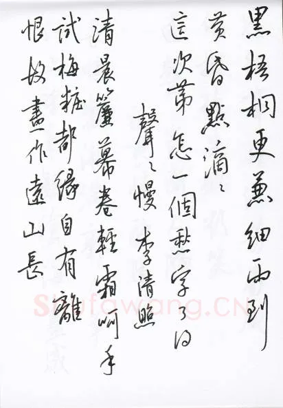 陈文轩硬笔行书宋词小册,陈文轩硬笔书法作品