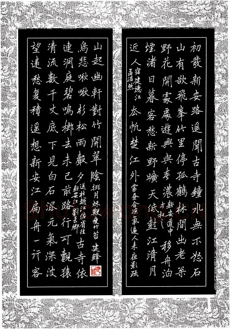 施建锋硬笔楷书唐诗五首,施建锋硬笔书法作品