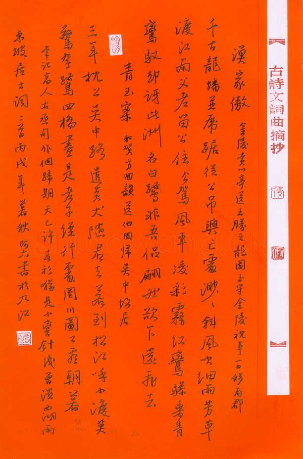 黄阿六硬笔行书东坡词二首,黄阿六硬笔书法作品
