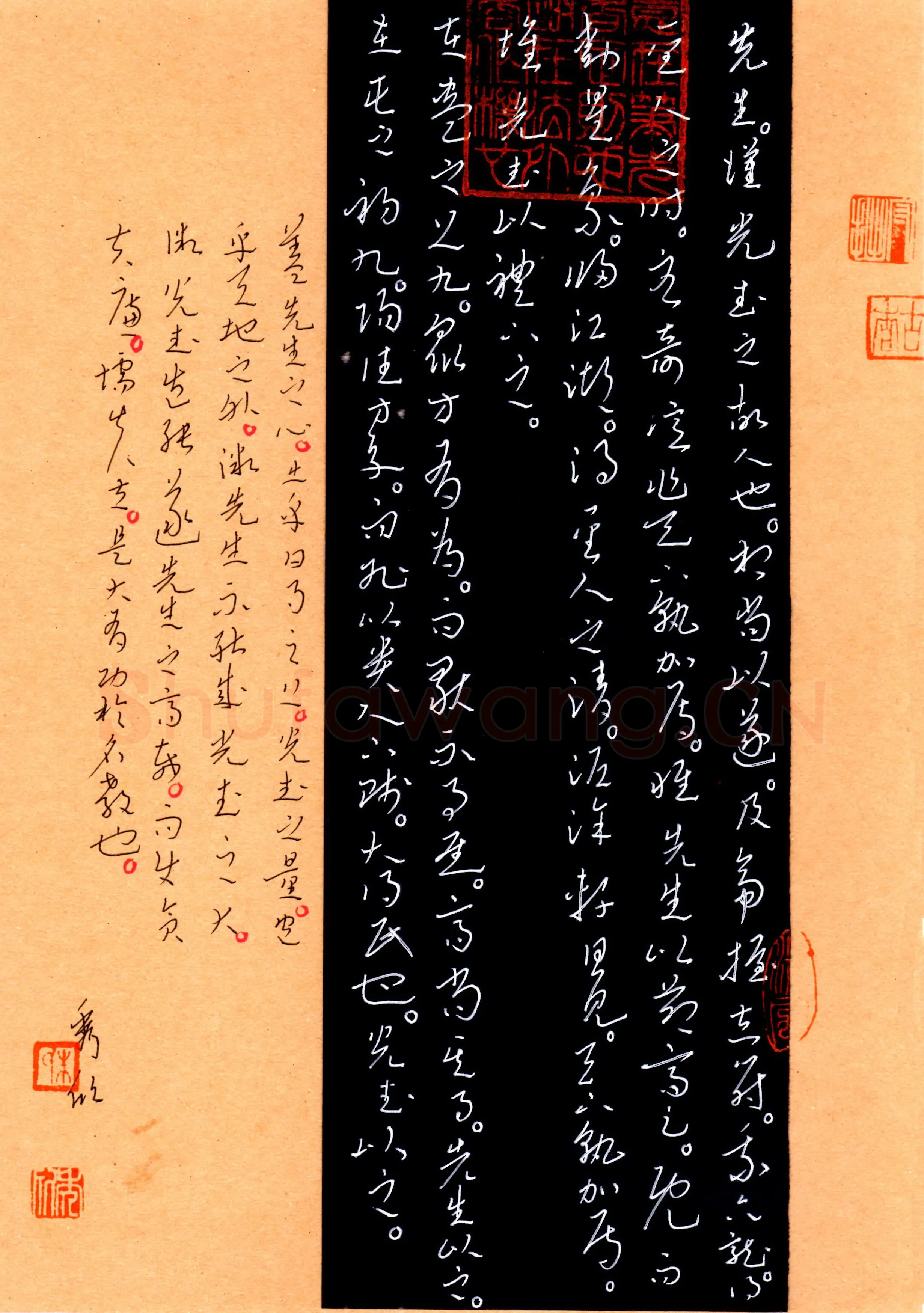 朱秀欣硬笔草书范仲淹严先生祠堂记,朱秀欣硬笔书法作品