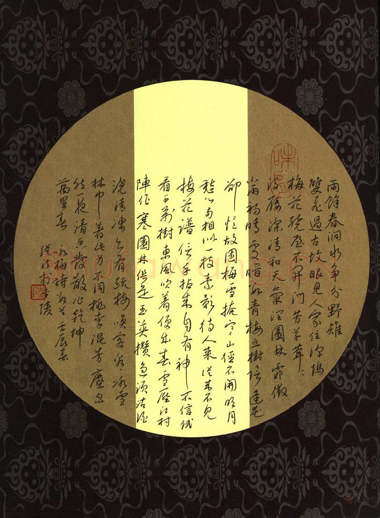 陆从法硬笔行草咏梅诗,陆从法硬笔书法作品