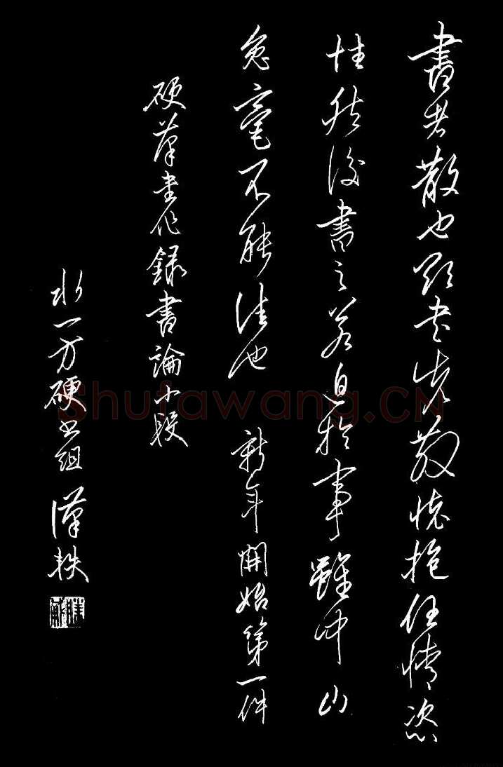 朱胜勇[行草书论小段],朱胜勇硬笔书法作品