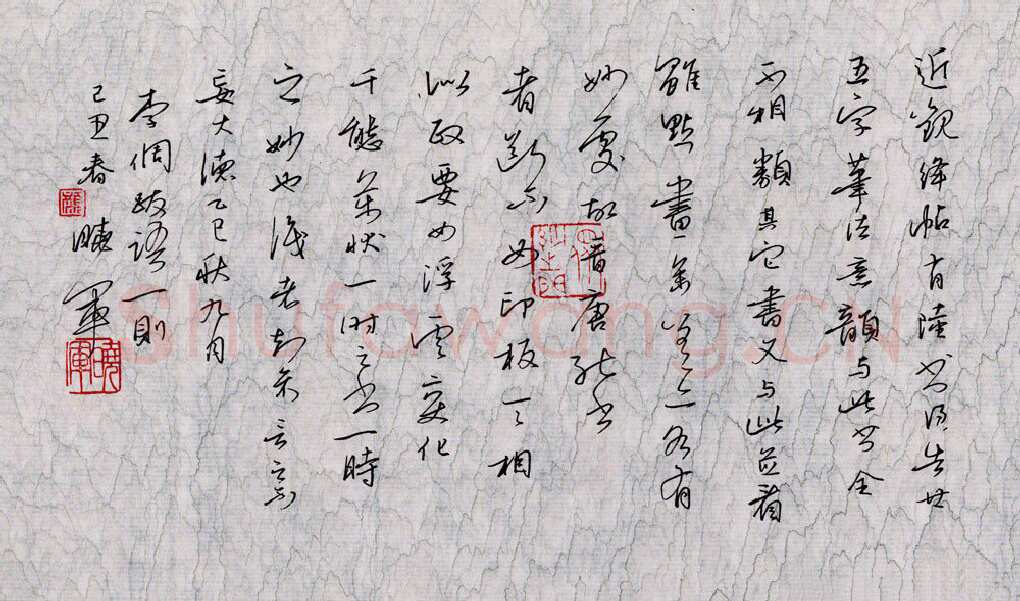 颜晓军硬笔行书李倜跋语一则,颜晓军硬笔书法作品