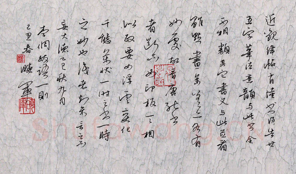 颜晓军硬笔行书李倜跋语一则,颜晓军硬笔书法作品