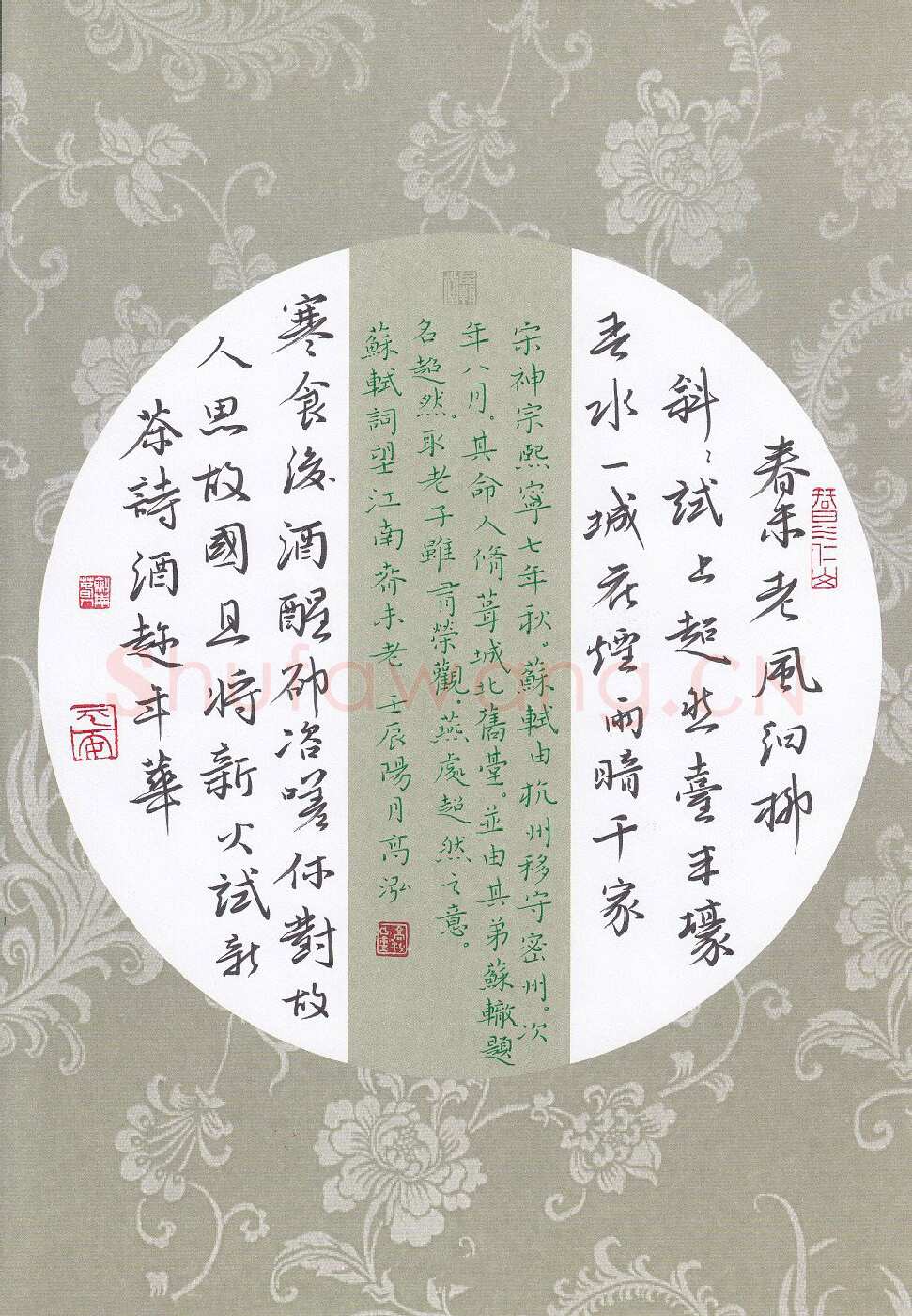 高泓硬笔楷书苏轼词望江南,高泓硬笔书法作品