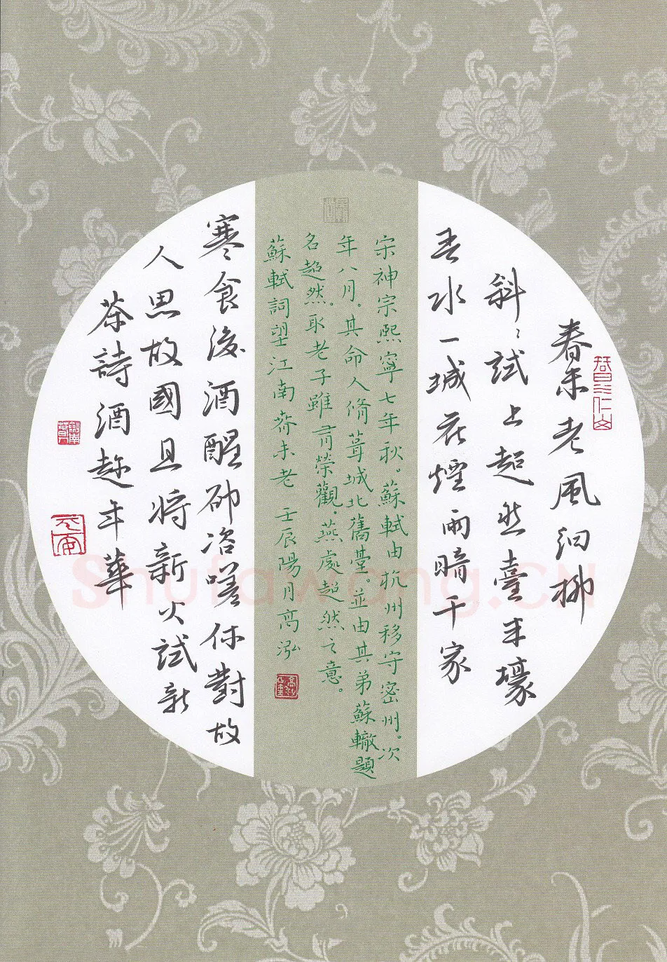 高泓硬笔楷书苏轼词望江南,高泓硬笔书法作品