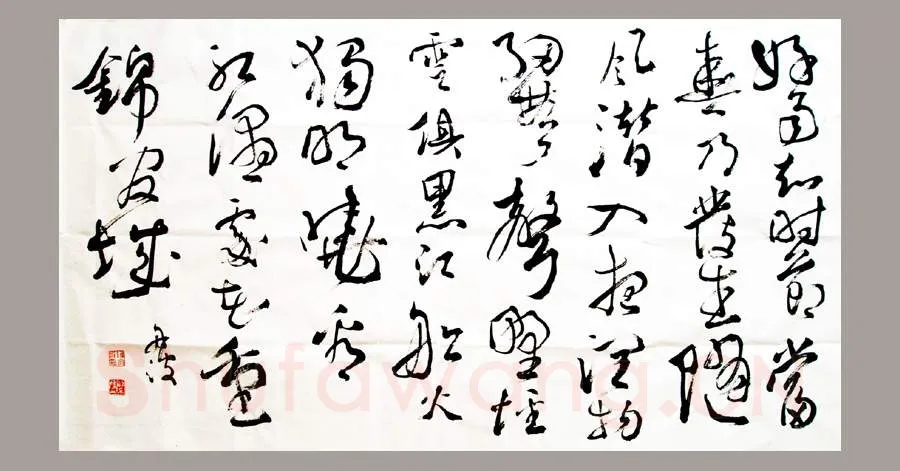 陈舟波硬笔行书杜甫诗,陈舟波硬笔书法作品