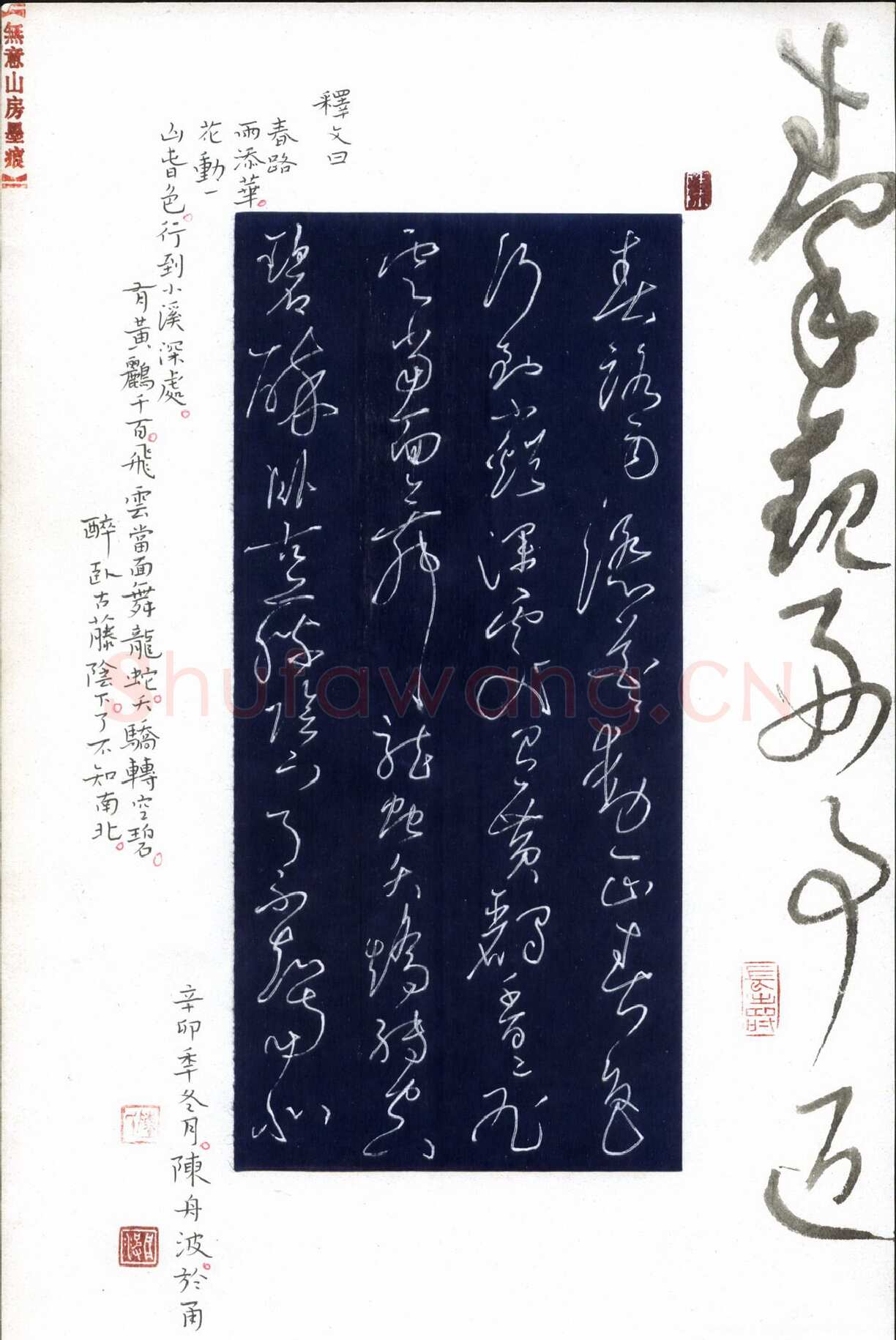 陈舟波硬笔草书秦观词好事近,陈舟波硬笔书法作品
