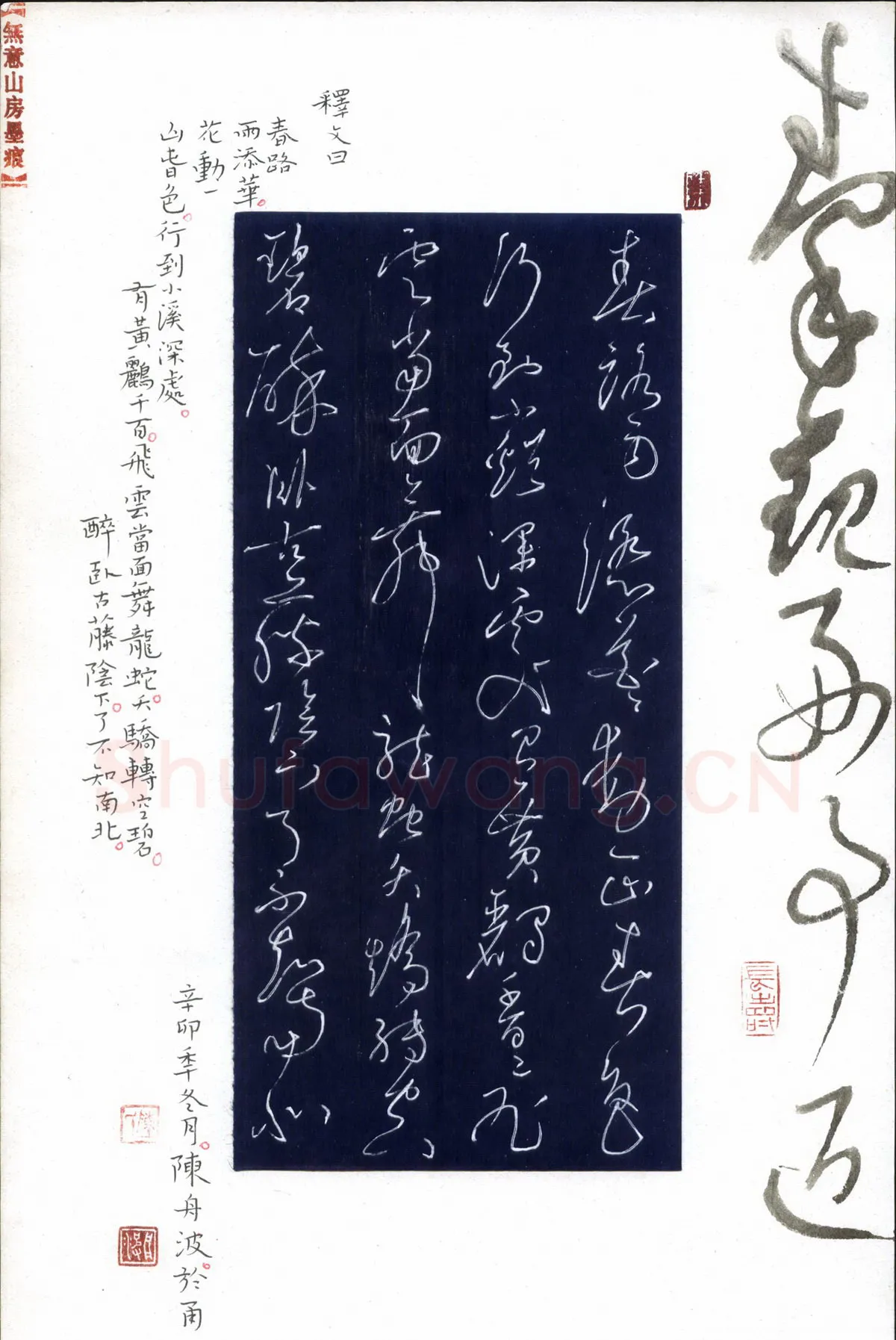 陈舟波硬笔草书秦观词好事近,陈舟波硬笔书法作品