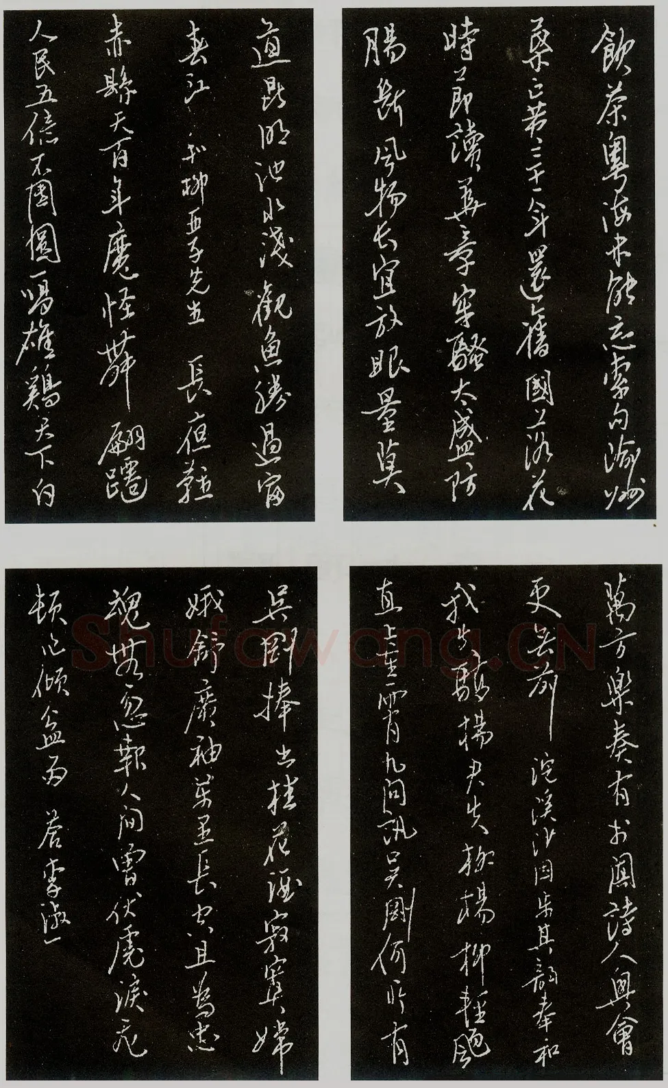 胡国强硬笔录毛泽东词 硬笔书法作品欣赏
