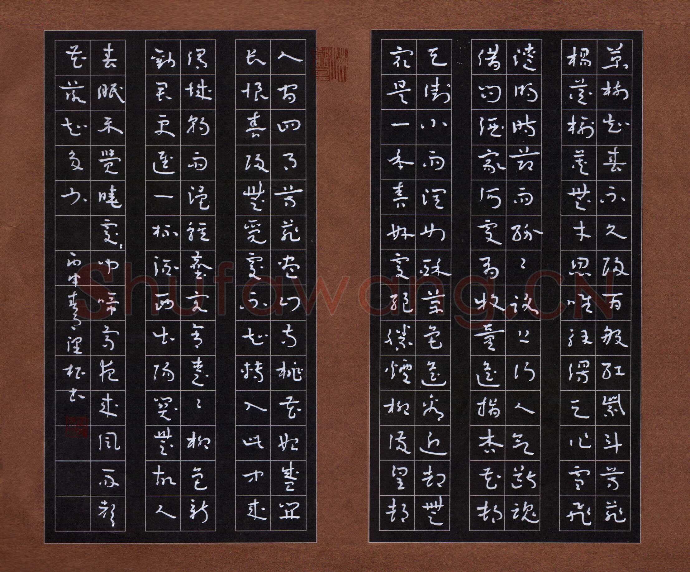 王泽松硬笔章草古诗选抄,王泽松硬笔书法作品