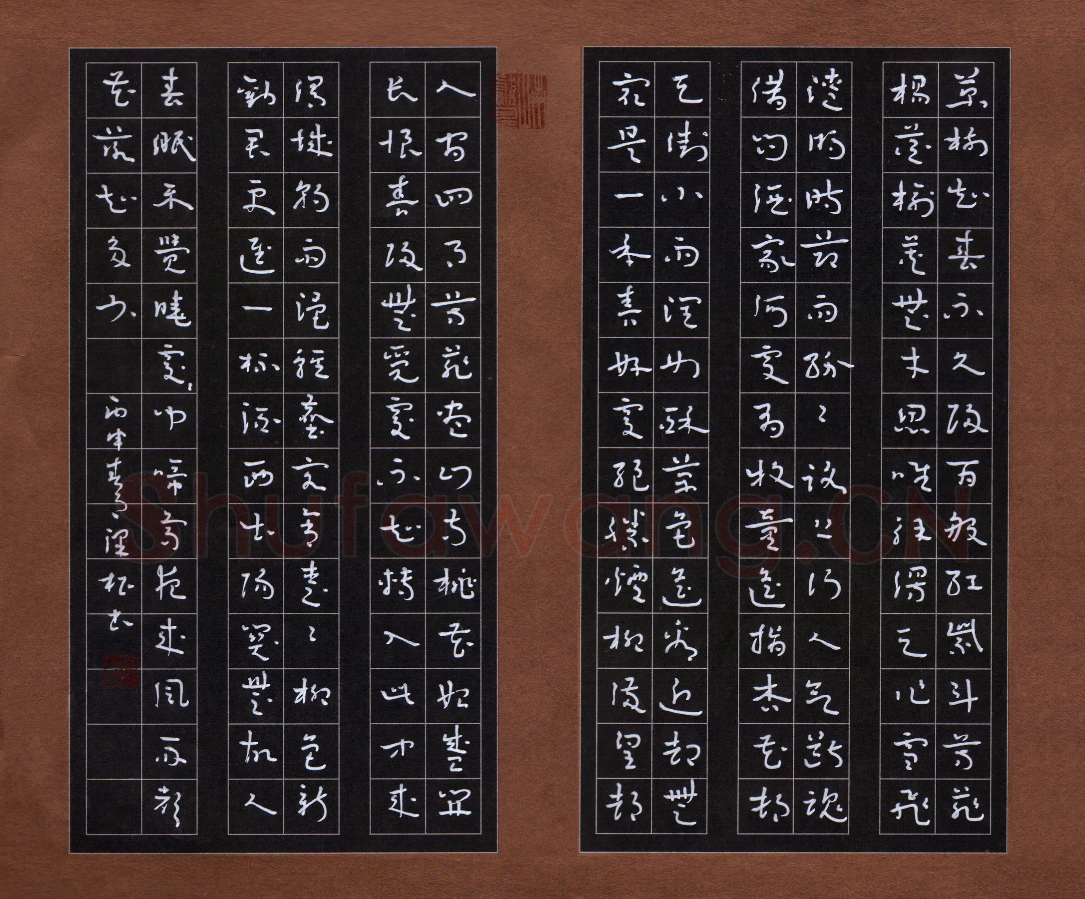 王泽松硬笔章草古诗选抄,王泽松硬笔书法作品