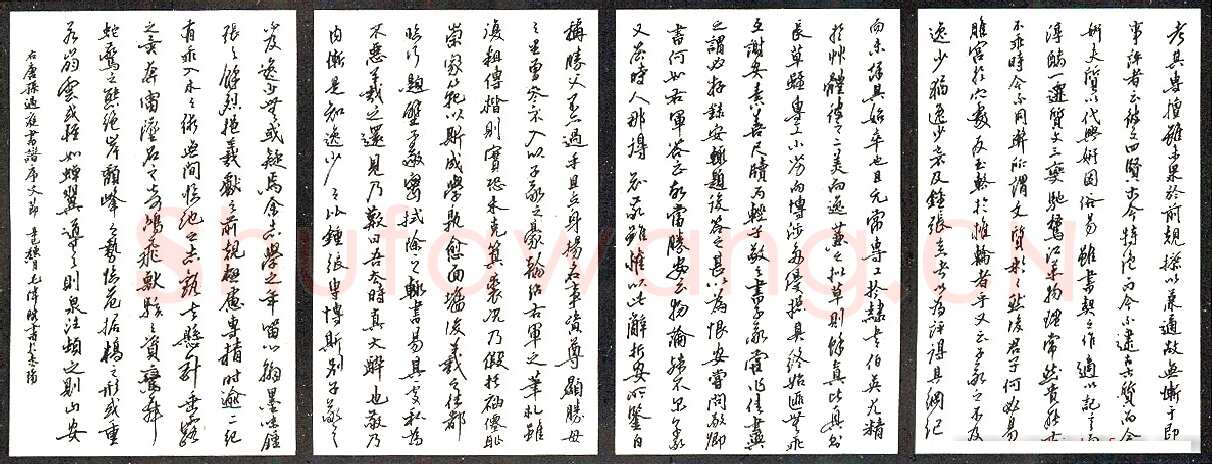 毛伟晓硬笔节录孙过庭书谱序文 硬笔书法作品欣赏