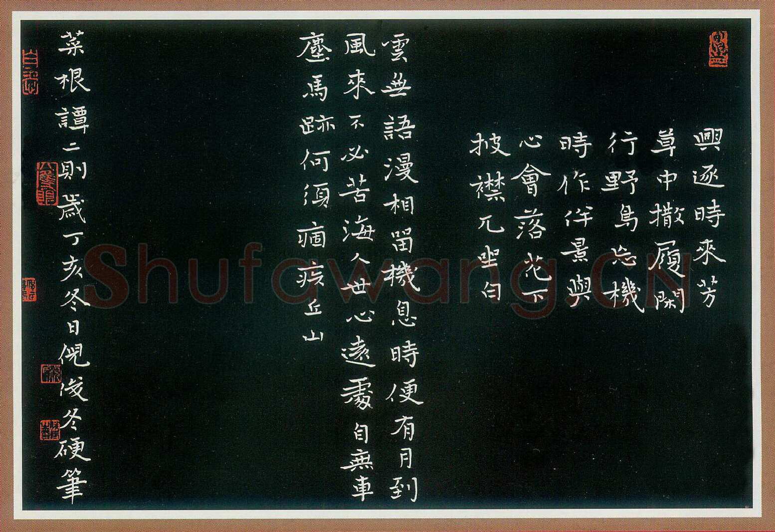 倪俊冬硬笔楷书红楼梦诗选 硬笔书法作品欣赏