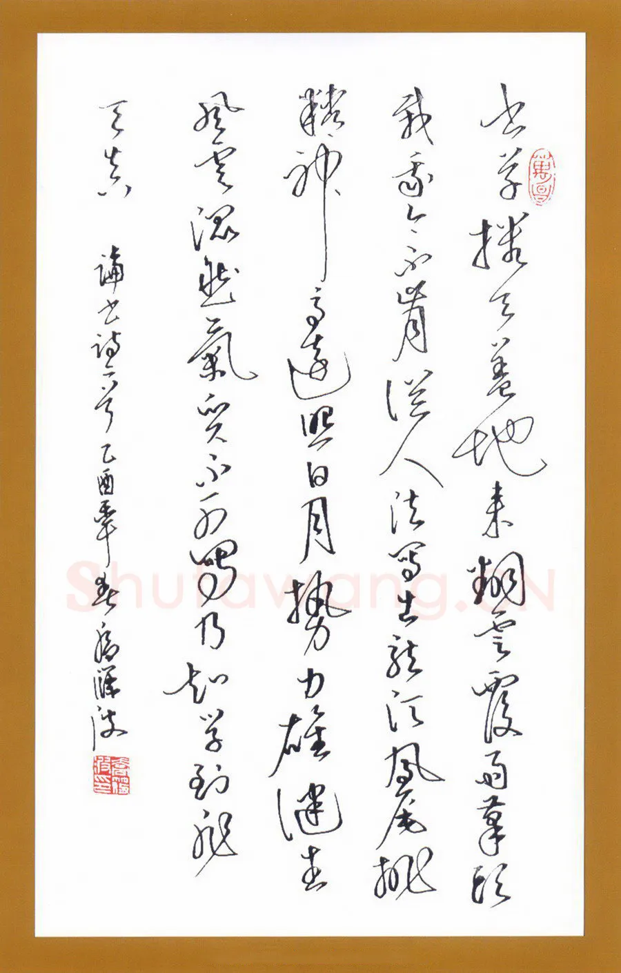 乔筱波硬笔行草论书诗二首 硬笔书法作品欣赏