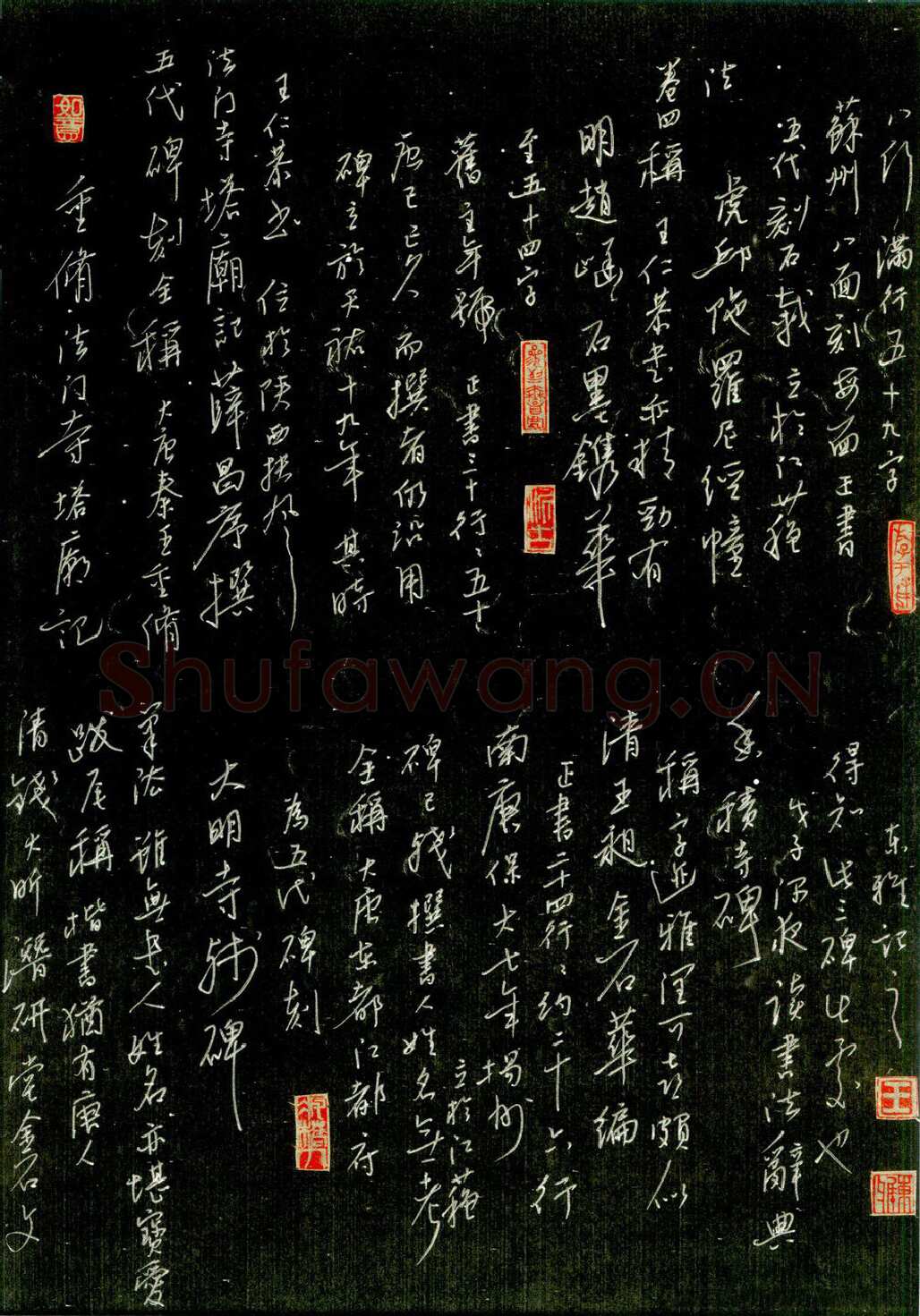 王东雅硬笔行书重修法门寺塔庙记,硬笔书法作品