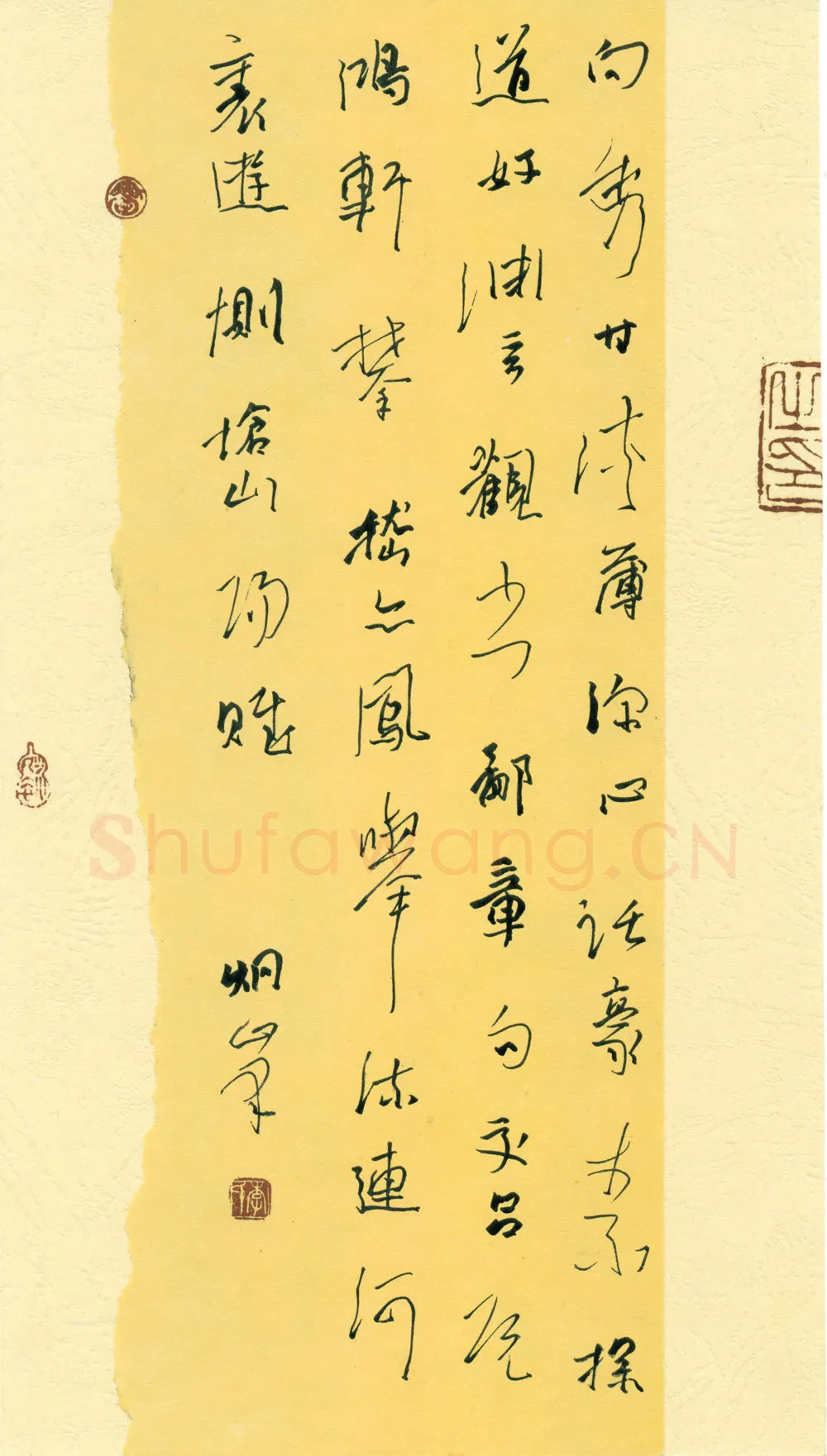 李炯峰硬笔行草颜延之诗向常侍,李炯峰硬笔书法作品