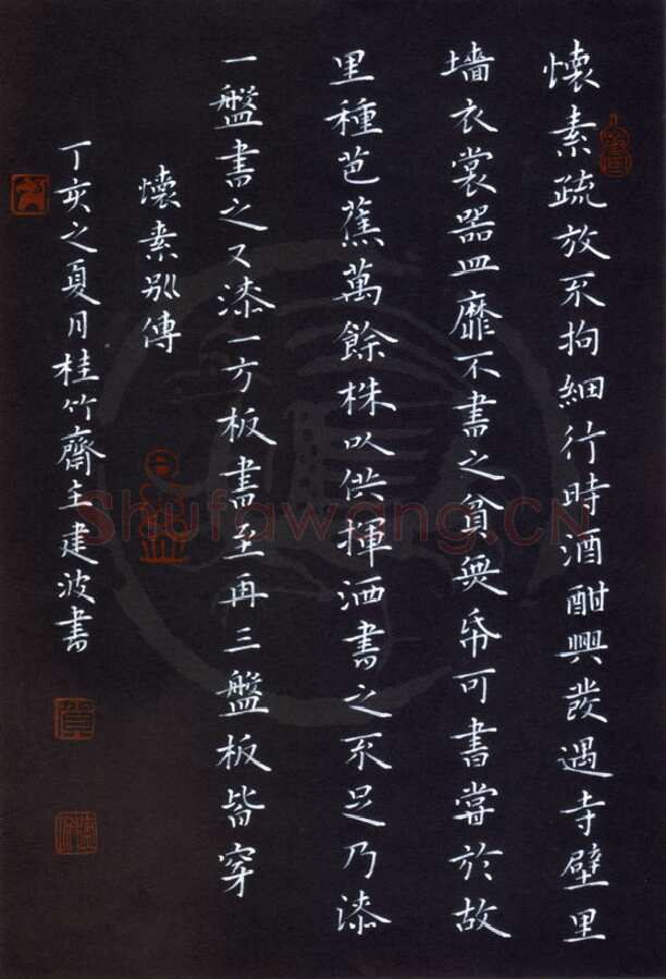 贺建波硬笔楷书怀素别传,贺建波硬笔书法作品