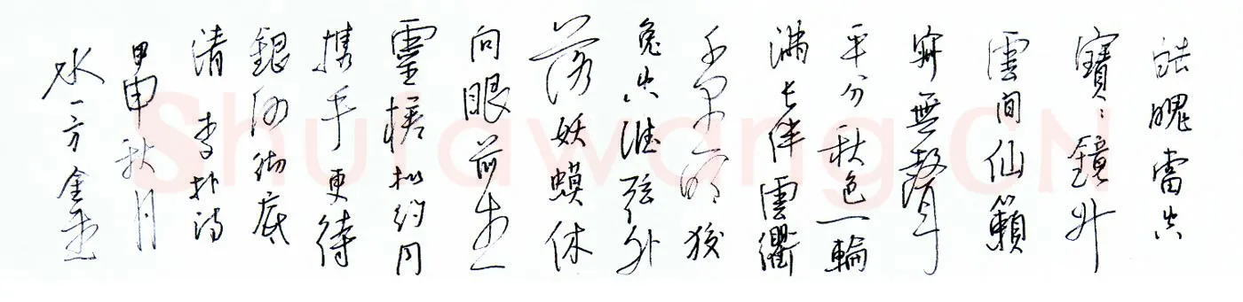 蔡金星硬笔行书李朴诗,蔡金星硬笔书法作品