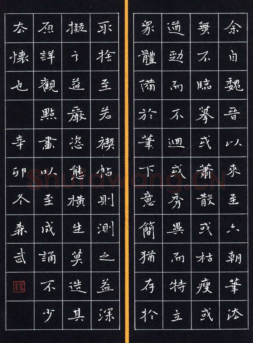 杨森武硬笔楷书书论,杨森武硬笔书法作品
