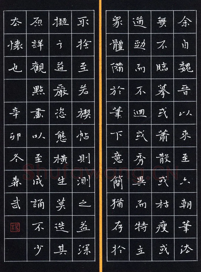 杨森武硬笔楷书书论,杨森武硬笔书法作品