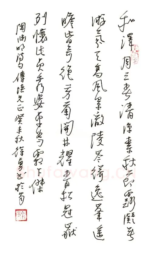 徐勇钢笔行书陶渊明诗,徐勇硬笔书法作品