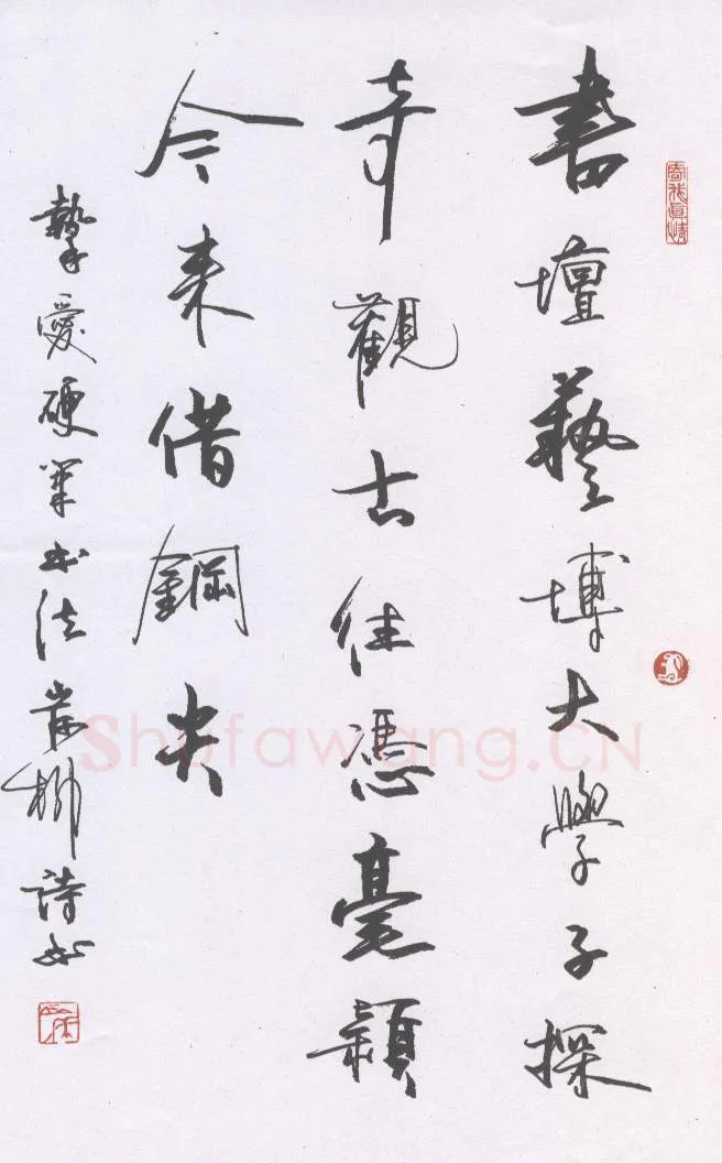 岸柳硬笔行书自作诗,岸柳硬笔书法作品