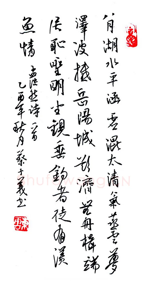 蔡子义硬笔行书孟浩然诗一首,蔡子义硬笔书法作品