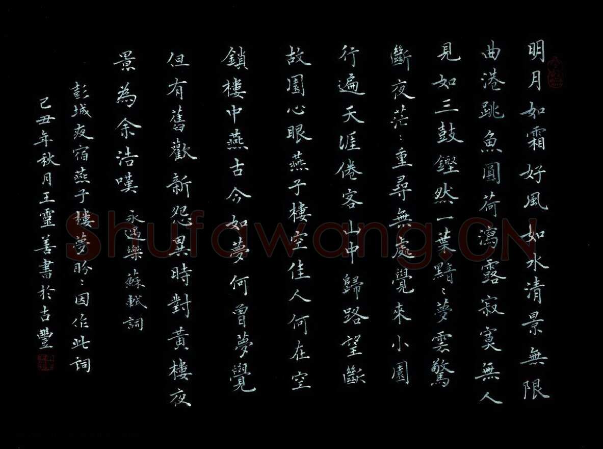 王灵善硬笔楷书地球之歌,王灵善硬笔书法作品
