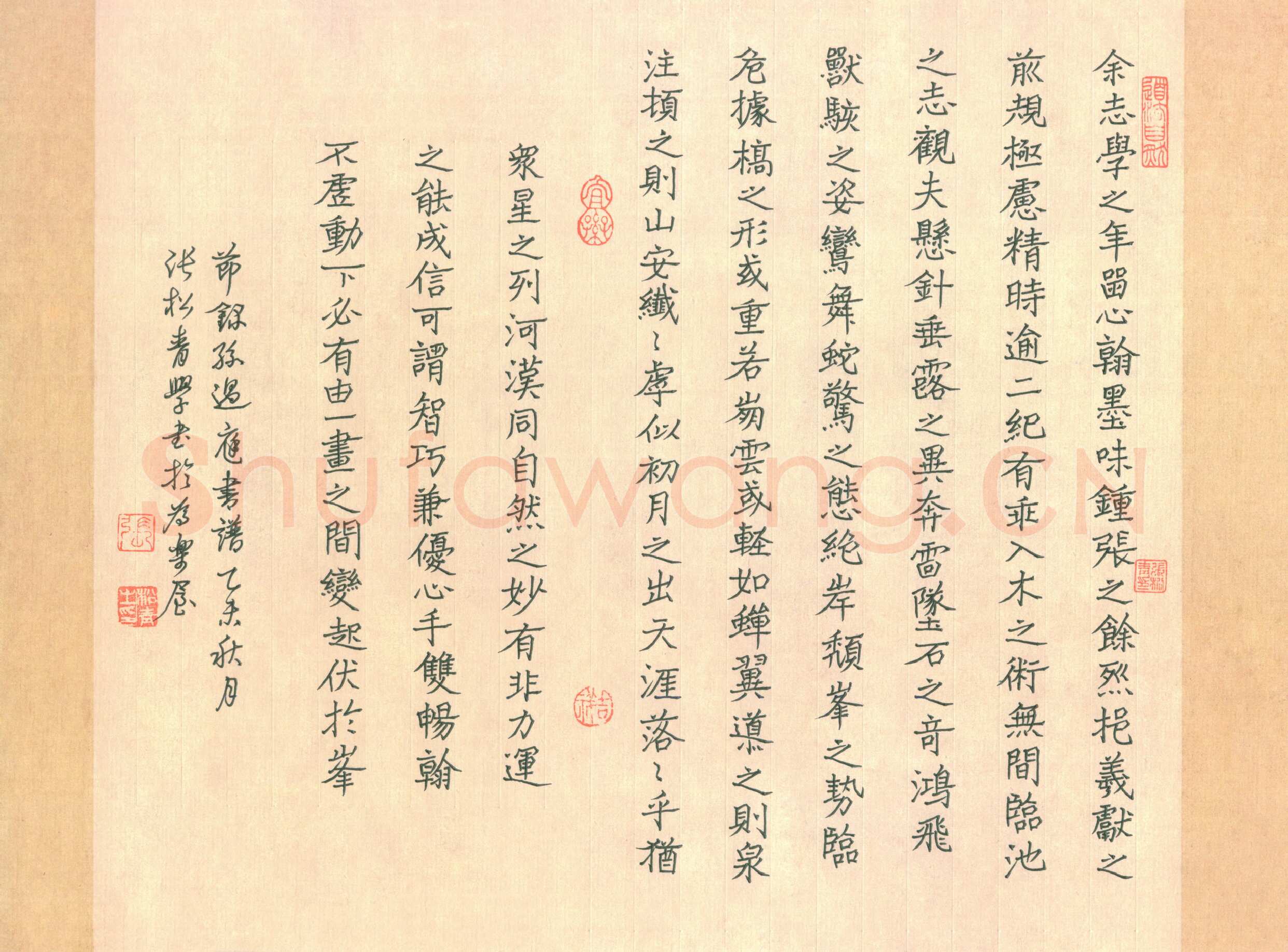 张松青硬笔楷书节录孙过庭书谱,张松青硬笔书法作品