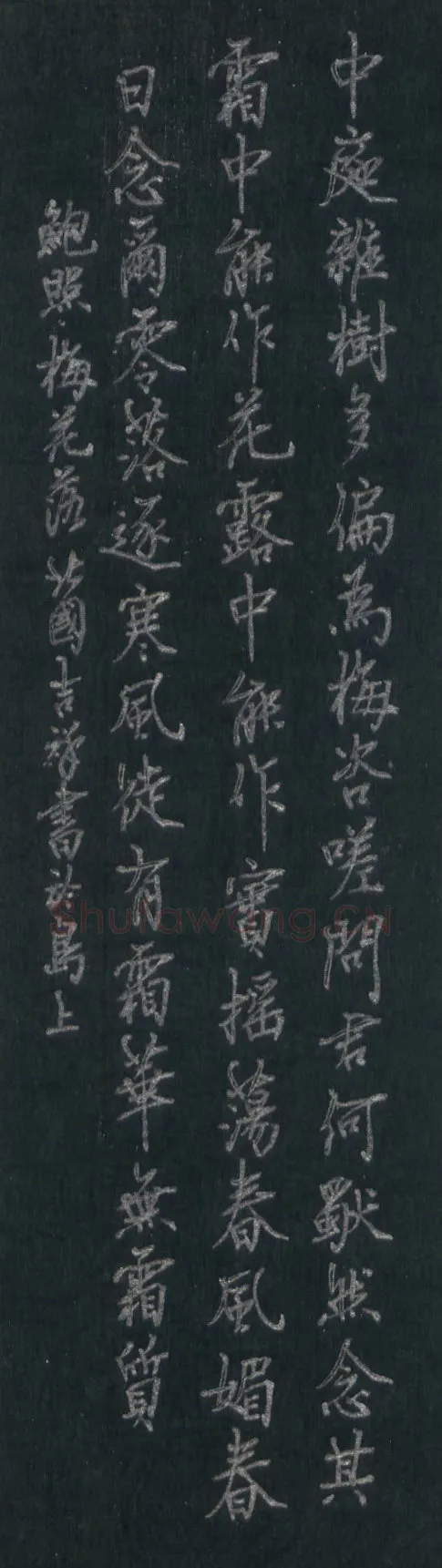 张吉祥硬笔行书鲍照梅花落,张吉祥硬笔书法作品