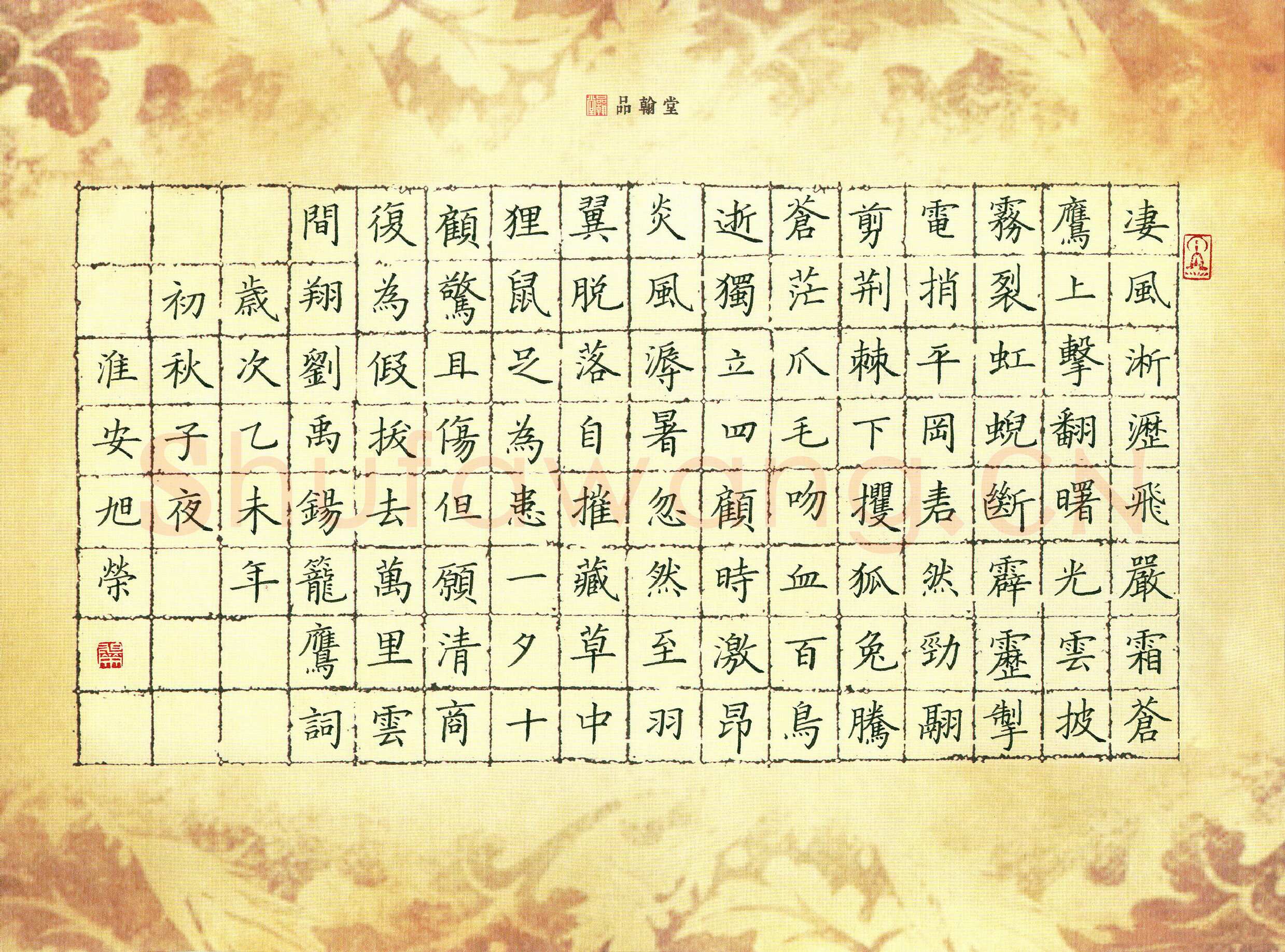 姚旭荣硬笔楷书刘禹锡笼鹰词,姚旭荣硬笔书法作品