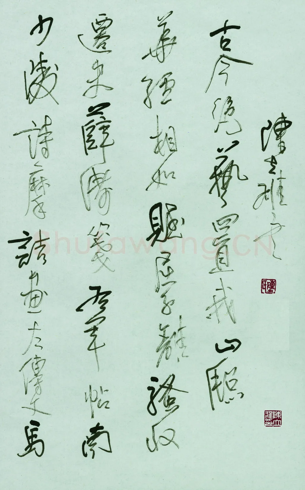 陈立雄硬笔行书襄阳隆中诸葛亮故居联句,陈立雄硬笔书法作品